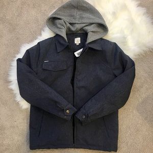 NWT Volcom Men’s Hooded Jacket with Quilted Lining